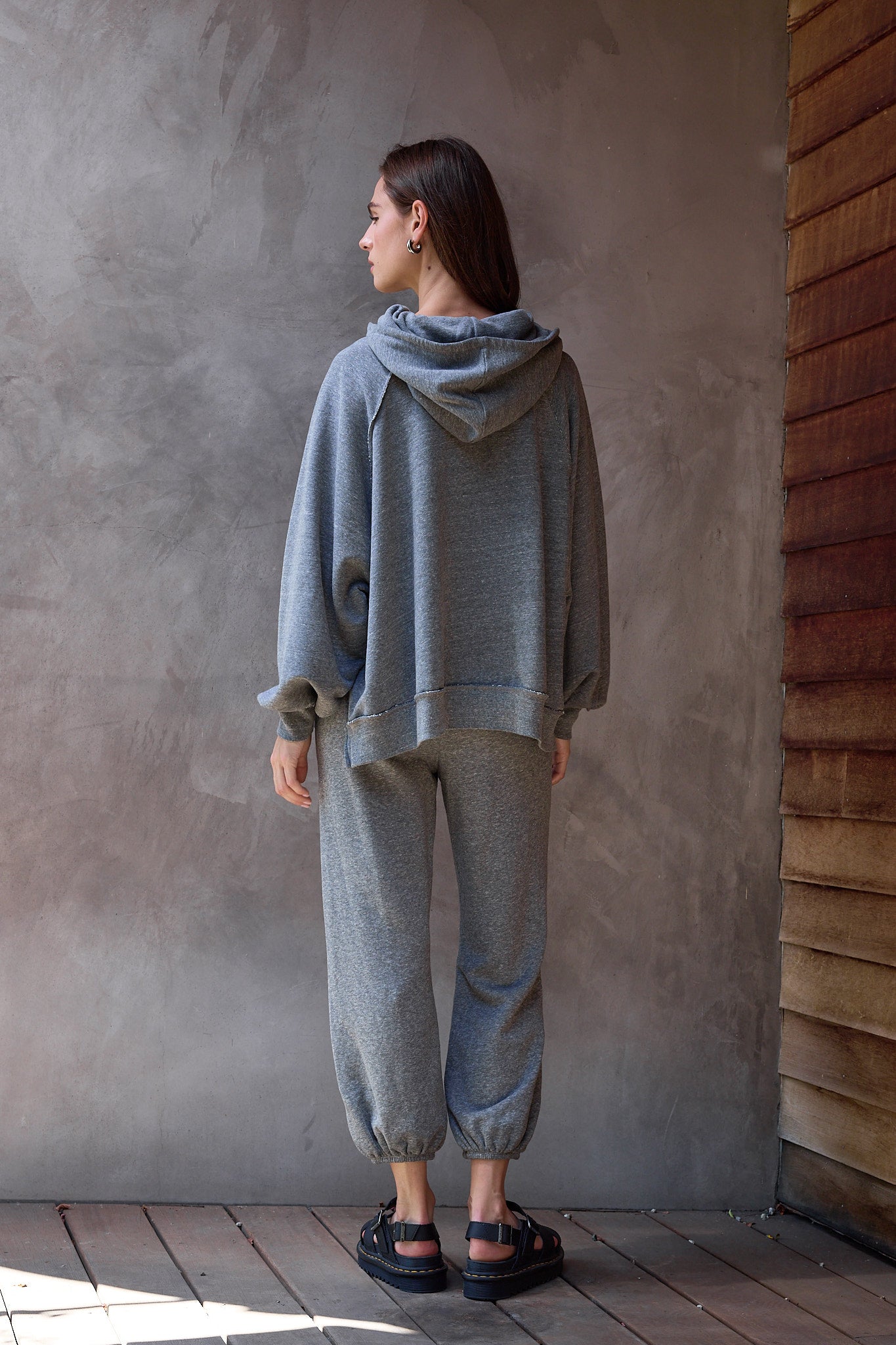 Luma Oversize Melange Terry Poncho