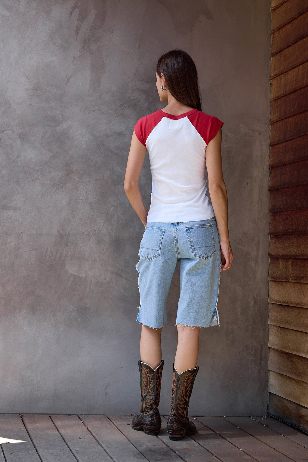 River Relaxed Rope Tie Denim Cut Offs
