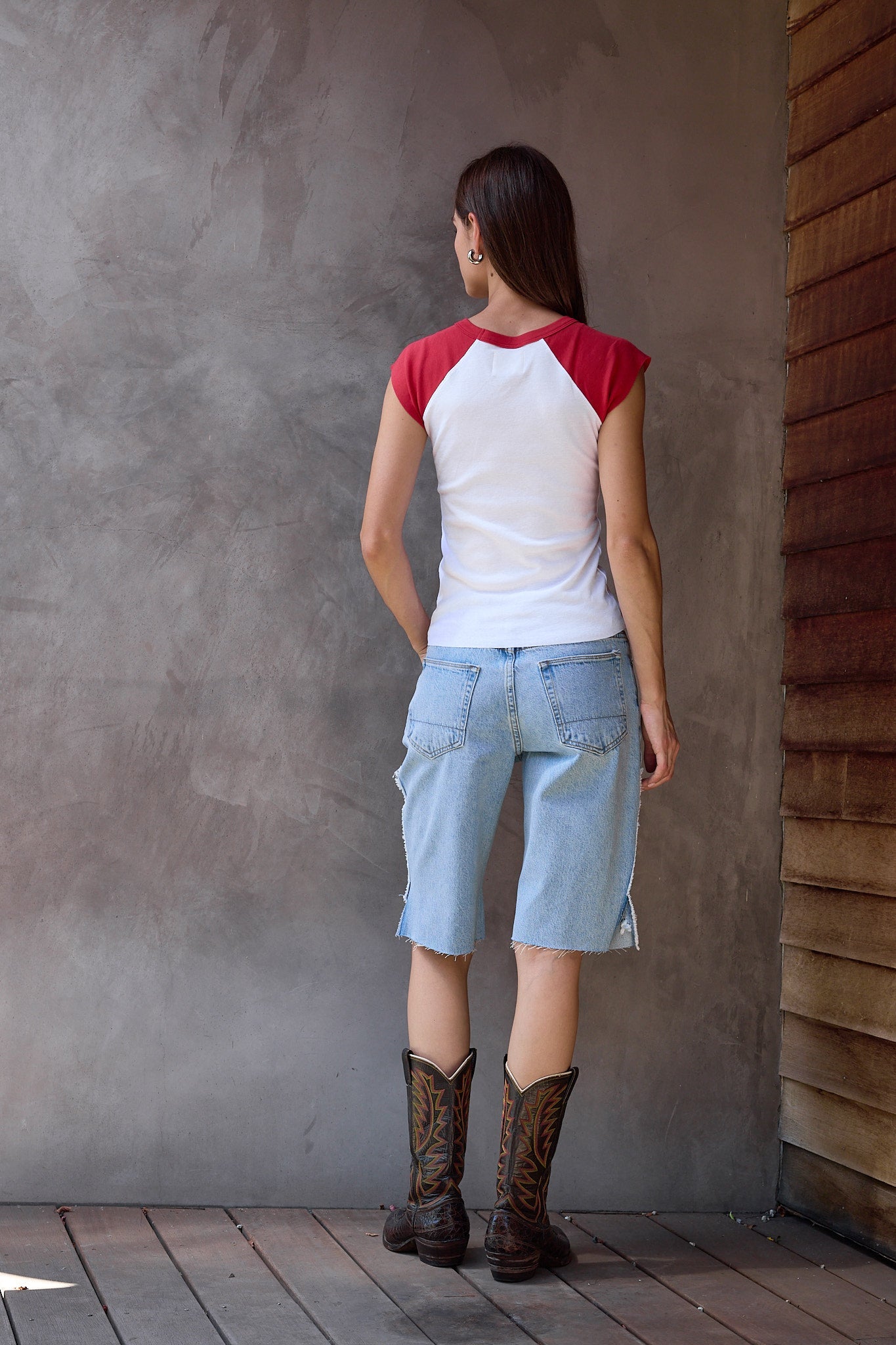 River Relaxed Rope Tie Denim Cut Offs