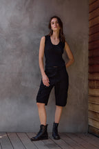 Valeria Viscose Blend Crochet Tank Sweater