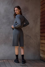 Raven Wide Leg Loop Terry Culotte