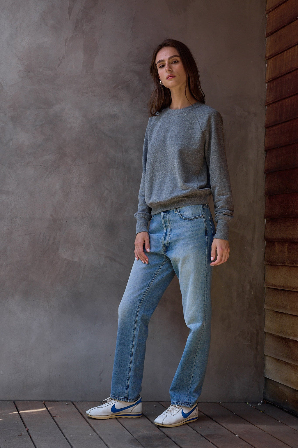 Saguro Chic Melange Terry Sweatshirt