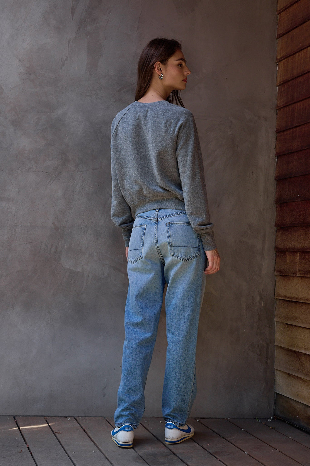 Saguro Chic Melange Terry Sweatshirt