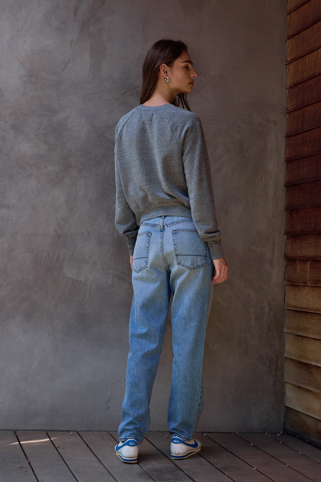 Saguro Chic Melange Terry Sweatshirt