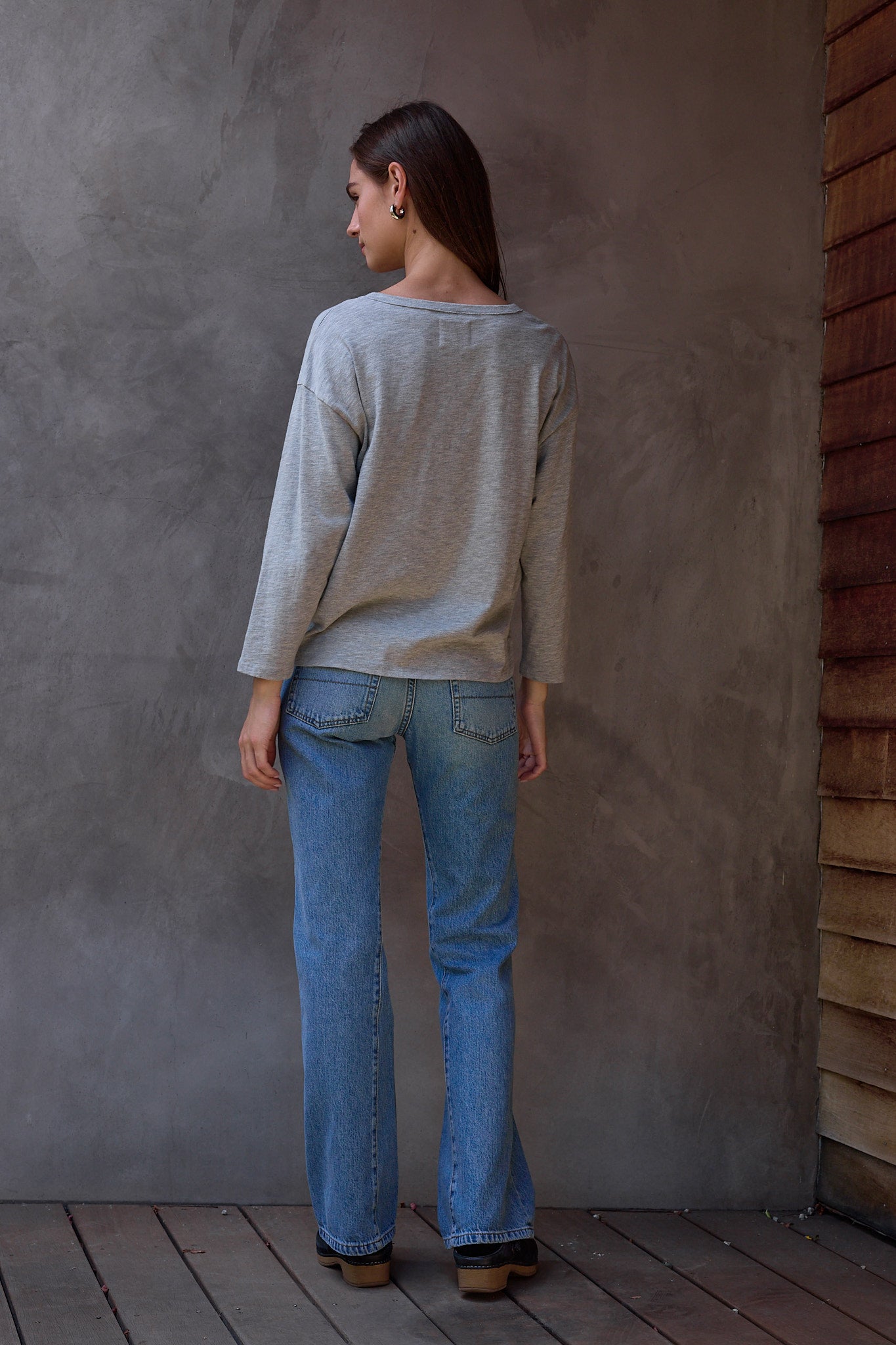 Hazel Boxy Vintage Jersey Henley