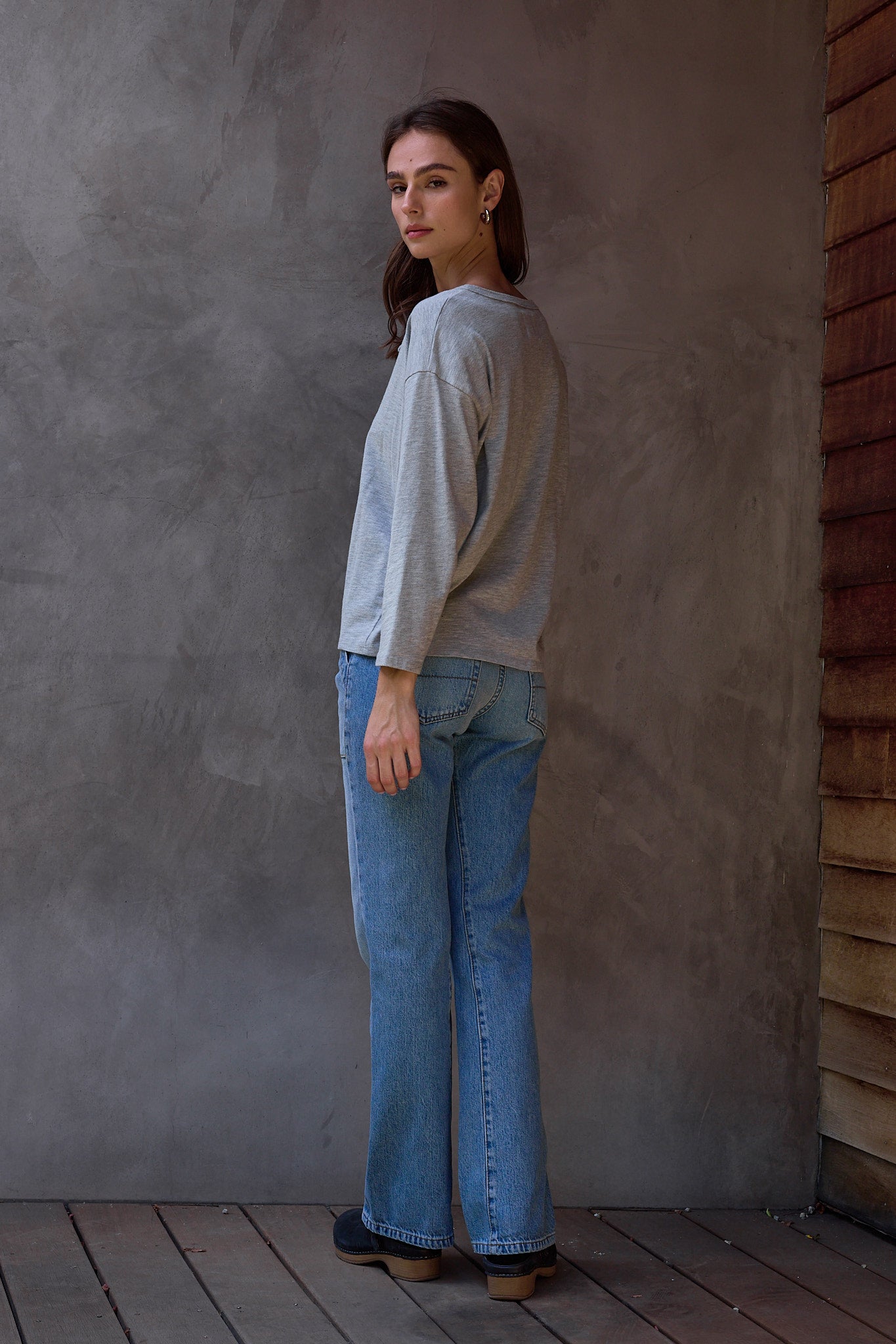 Hazel Boxy Vintage Jersey Henley