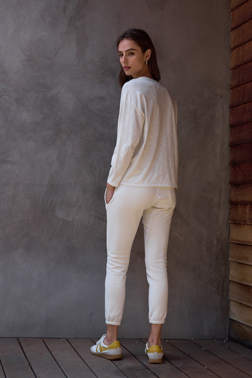 Hazel Boxy Slub Jersey Henley