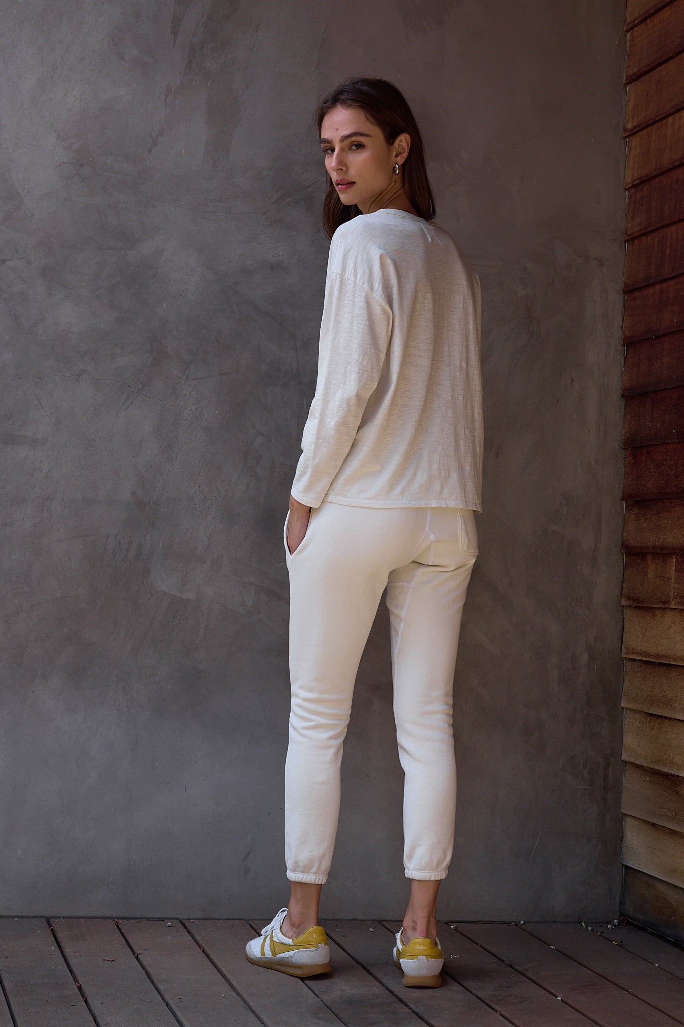 Hazel Boxy Slub Jersey Henley