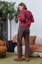 Mills Painted Cotton Zip Hoodie Sweater