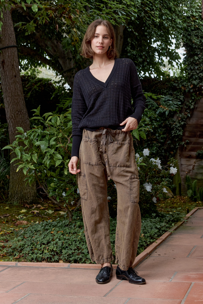 Carlson Linen Cotton Tie Pant Main Image