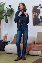 Hazel Boxy Slub Jersey Henley