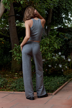 Franky Wide Leg Melange Terry Sweatpant