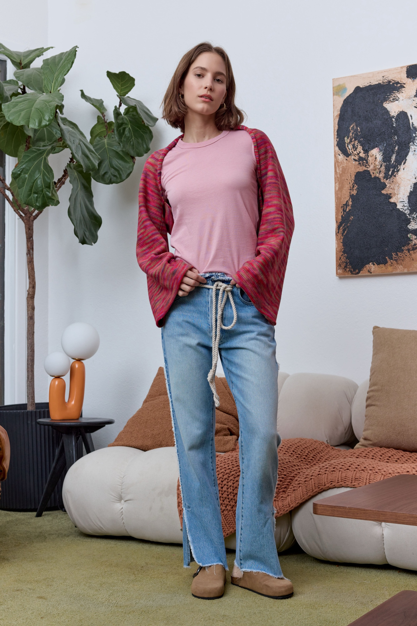 Penny Relaxed Tie Waist Jean