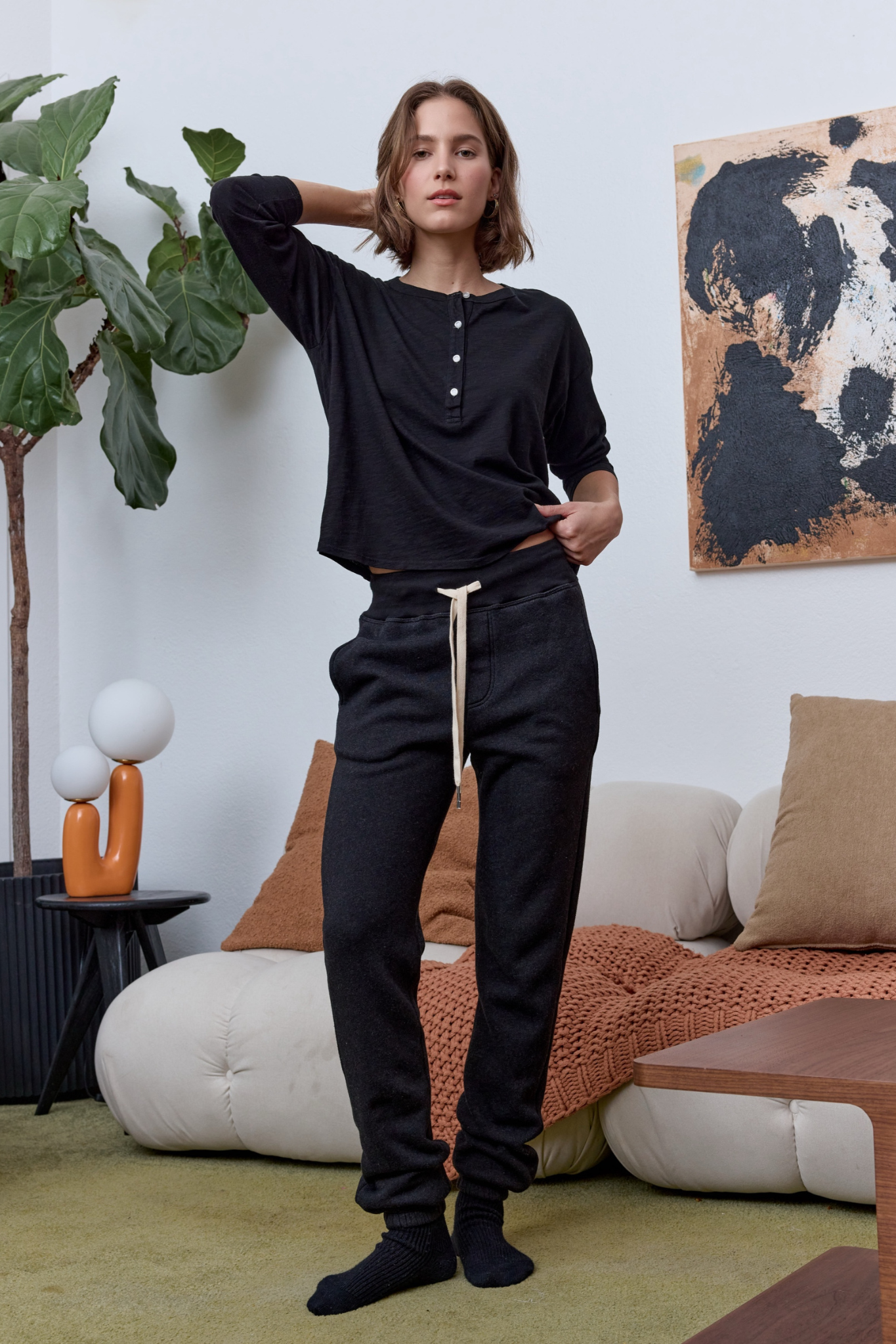 Isabella High Waist Cloud Fleece Sweatpant