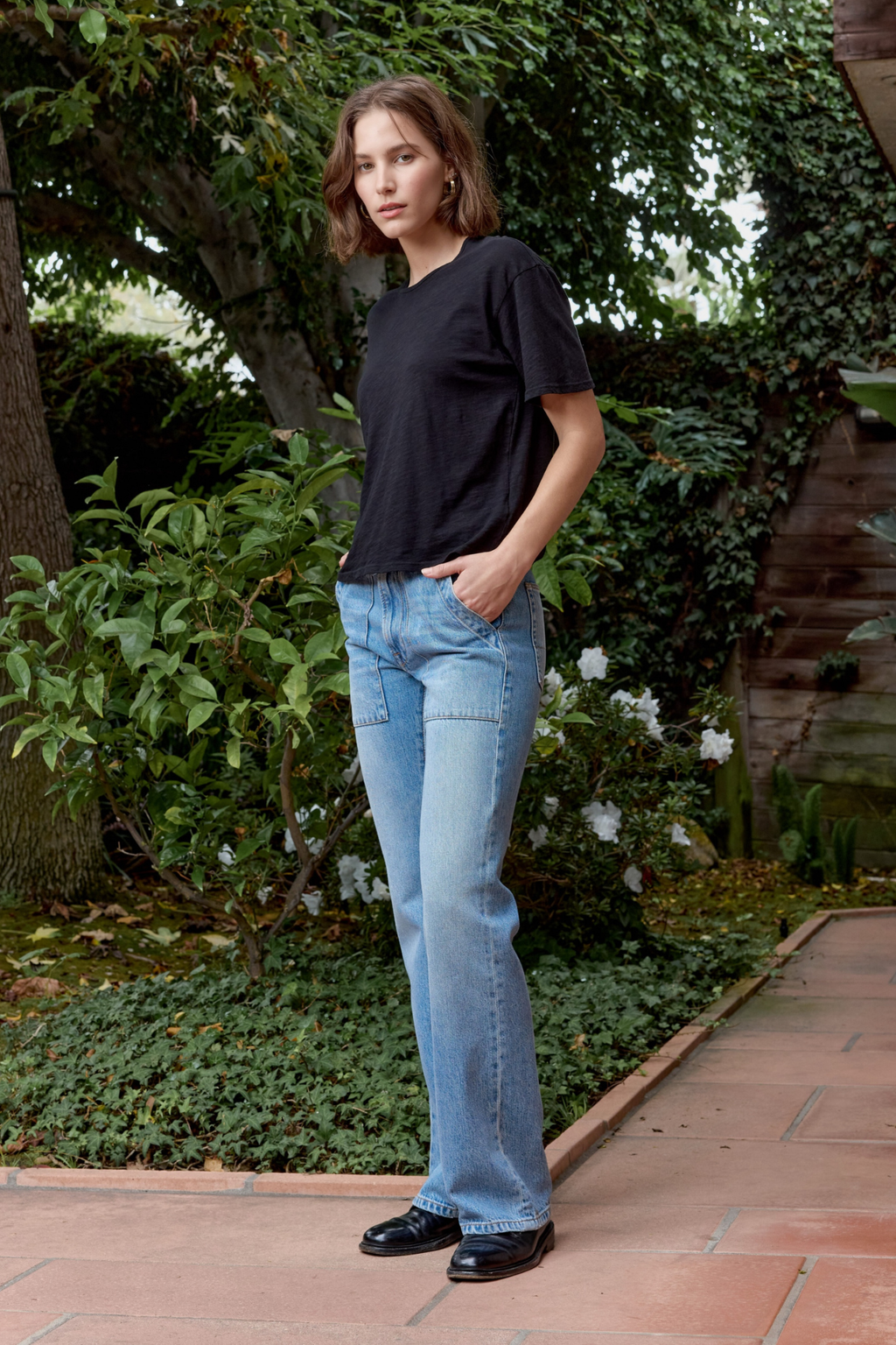 Harper Boxy Slub Jersey Tee