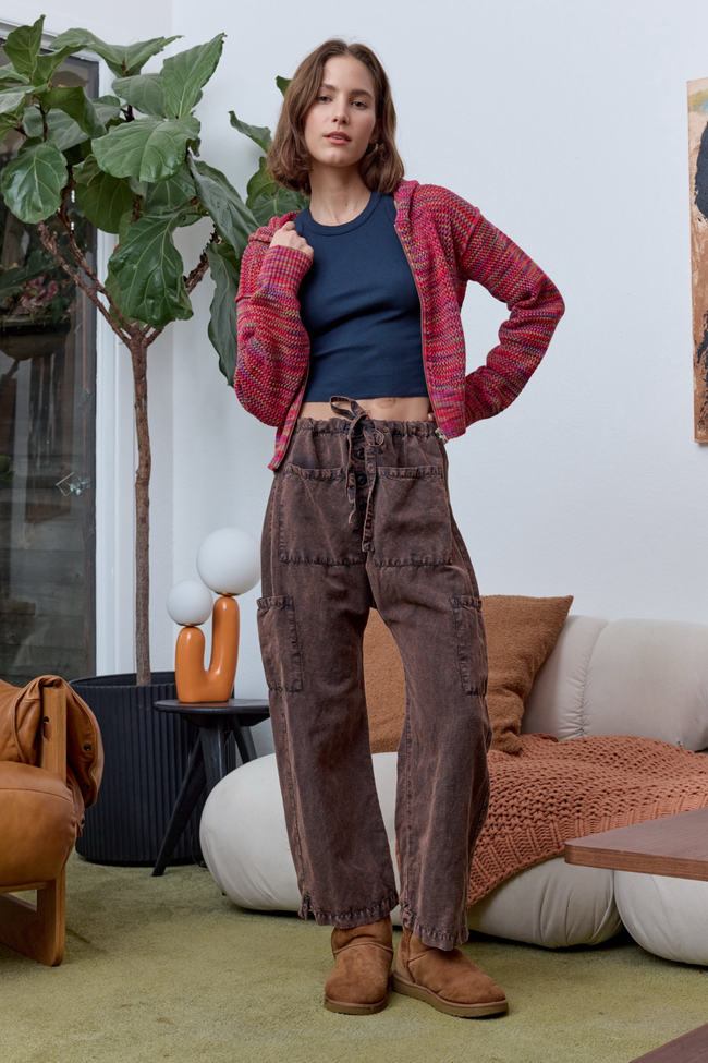 Mills Painted Cotton Zip Hoodie Sweater Main Image