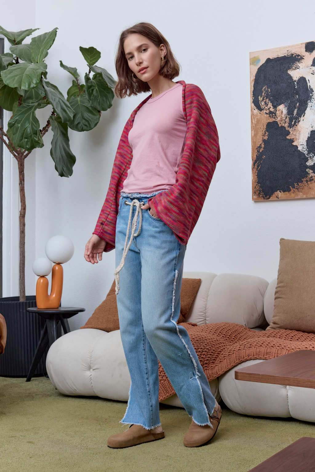 Penny Relaxed Tie Waist Jean