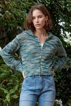 Mills Painted Cotton Zip Hoodie Sweater