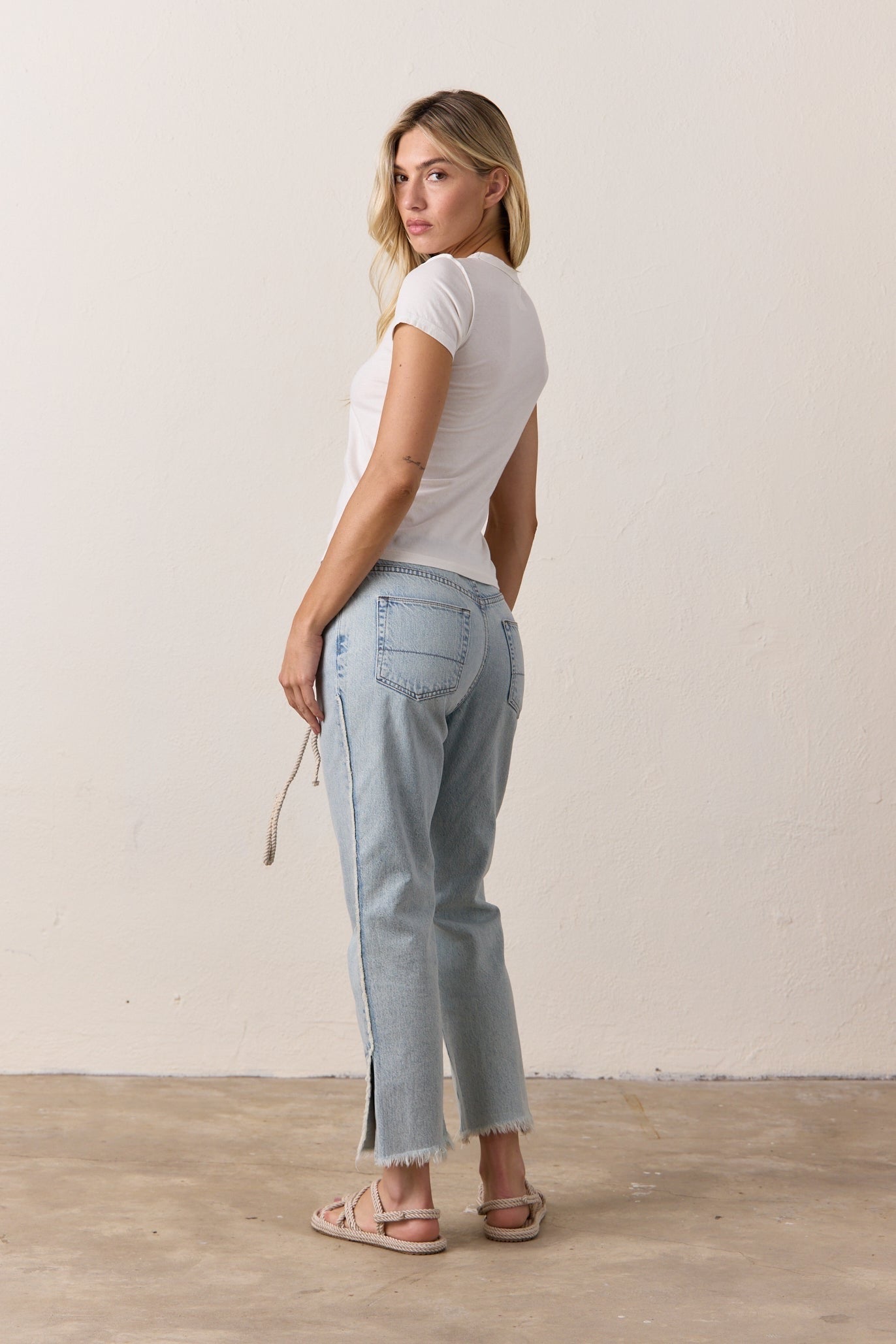 Penny Relaxed Tie Waist Jean