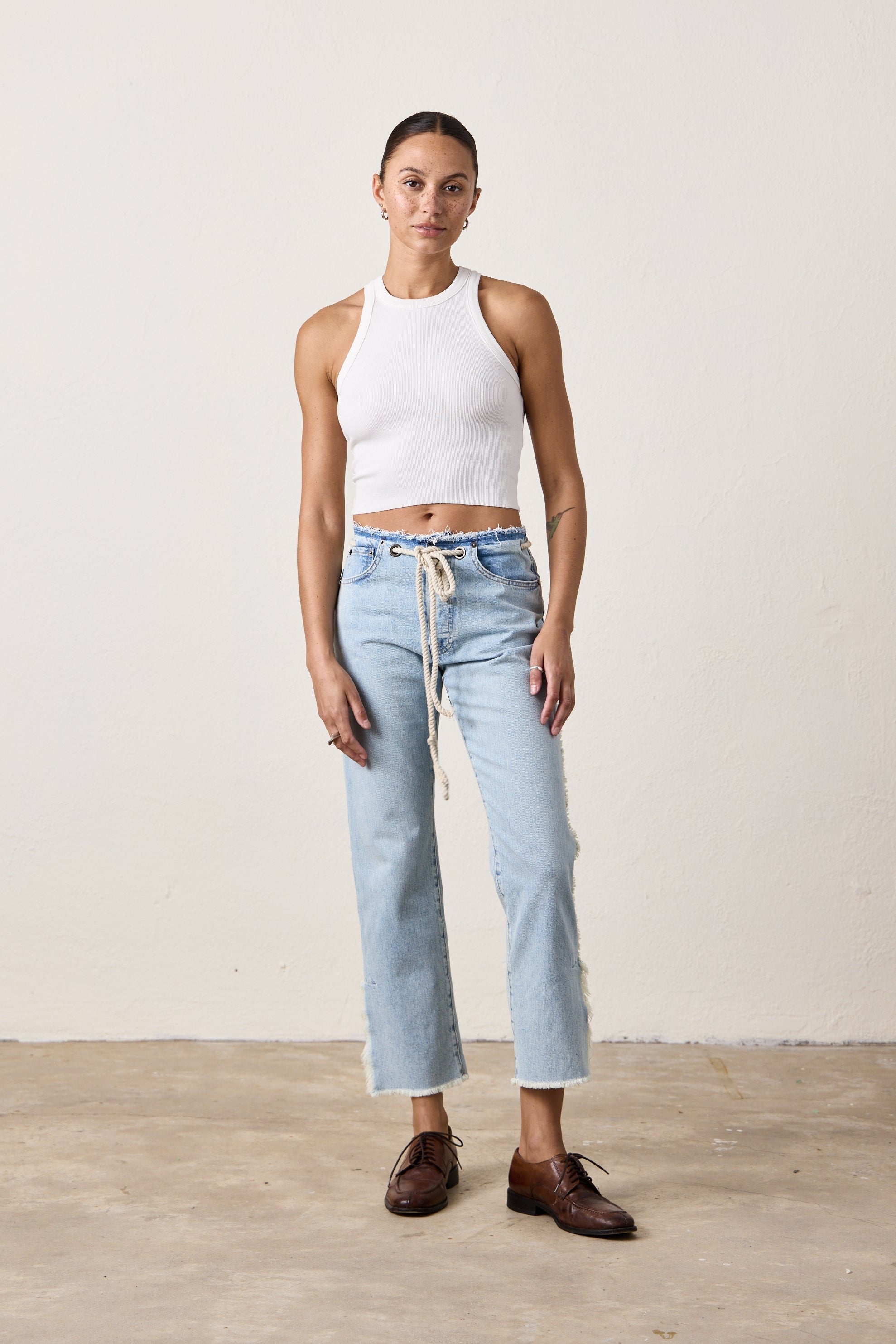 Penny Relaxed Tie Waist Jean