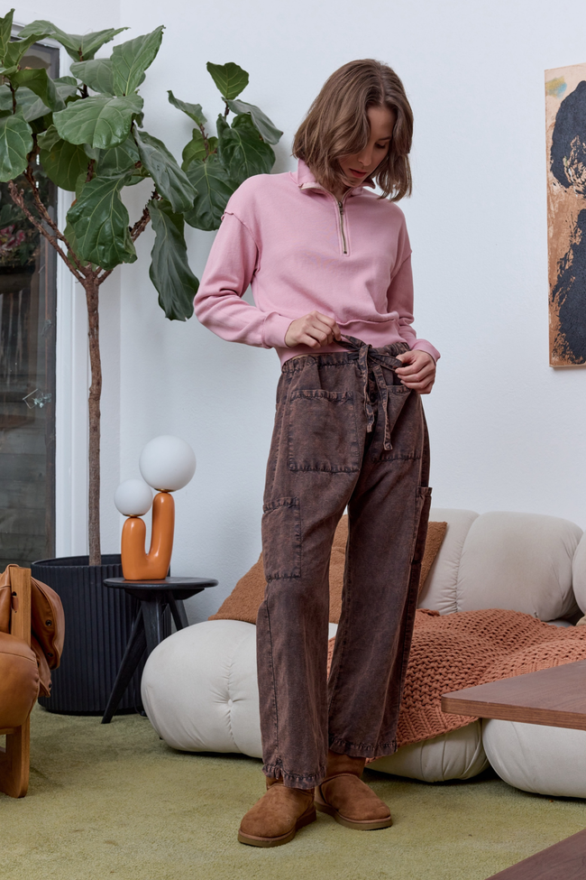 Carlson Linen Cotton Tie Pant Main Image