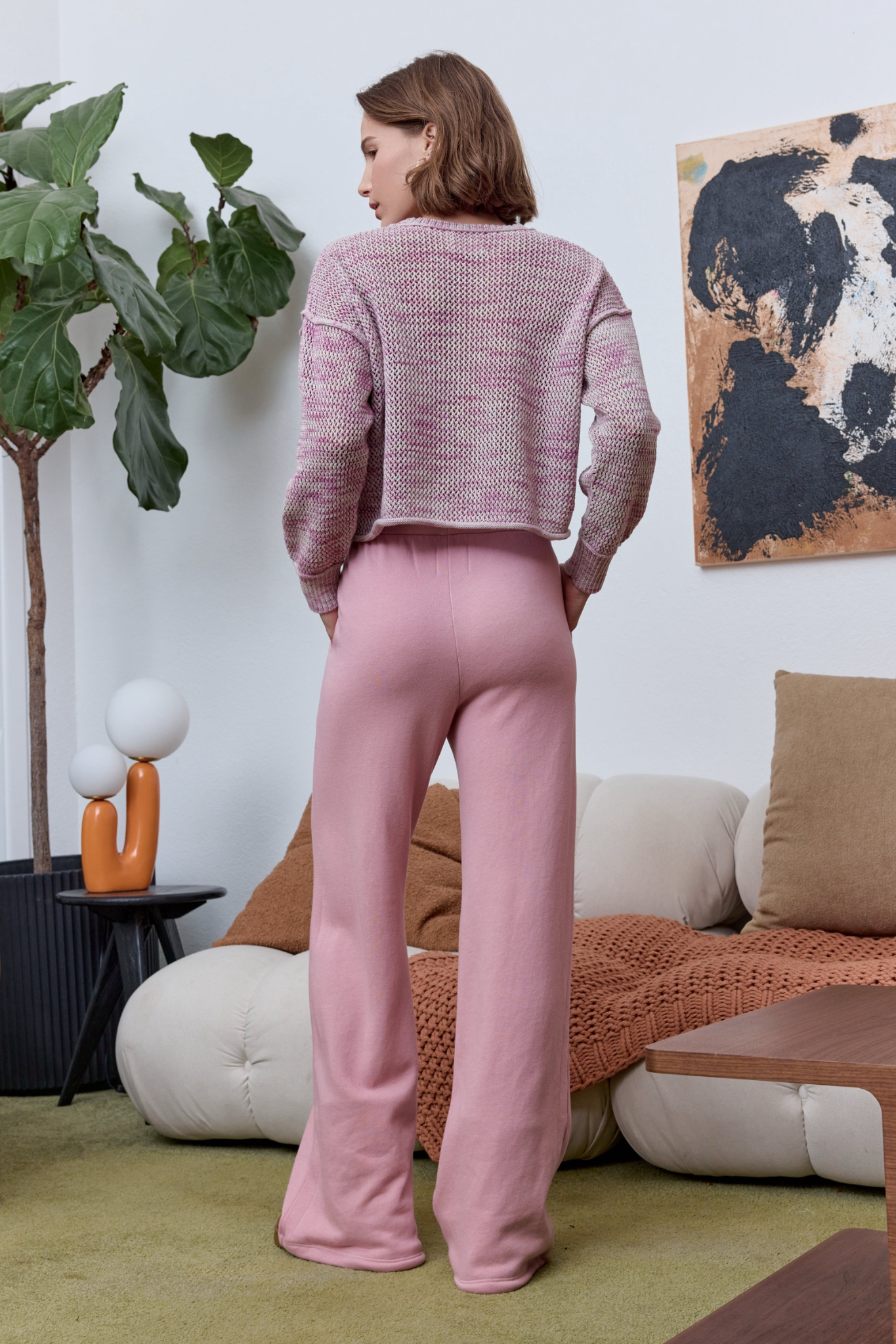 Livia Painted Cotton Crew Sweater