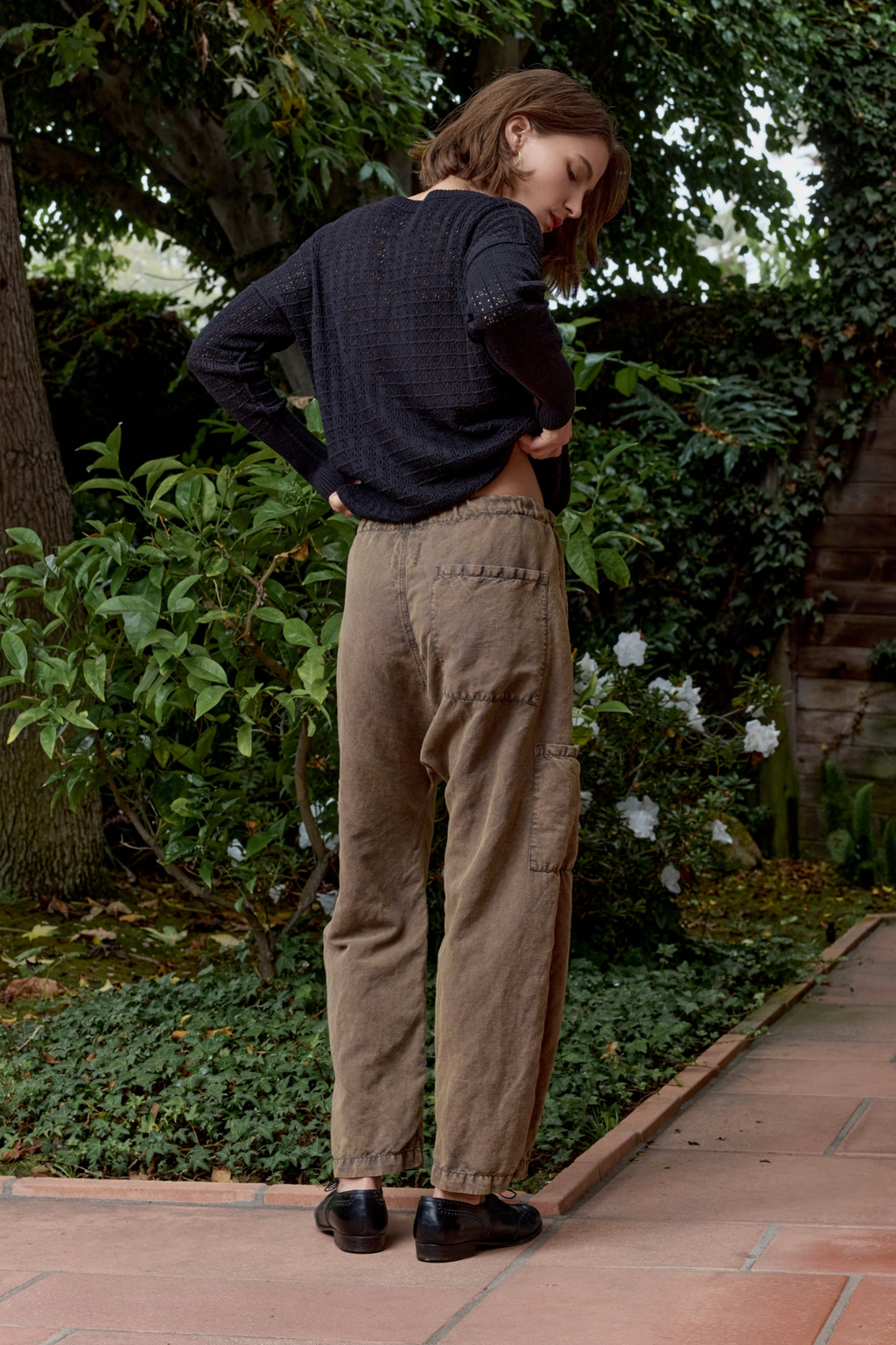 Carlson Linen Cotton Tie Pant