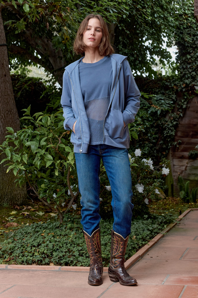 Lincoln Oversized Mini Loop Terry Hoodie Main Image