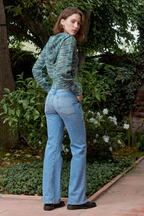 Mills Painted Cotton Zip Hoodie Sweater