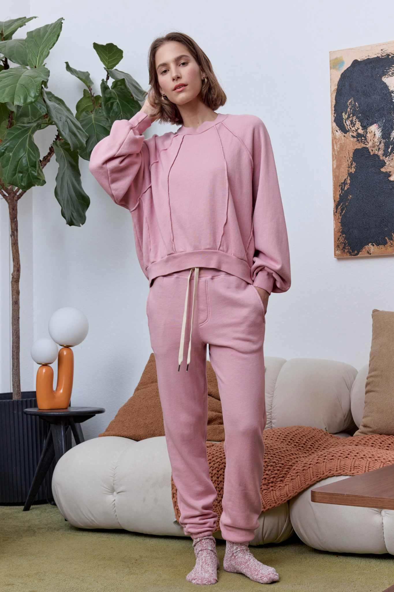 Isabella High Waist Cloud Fleece Sweatpant