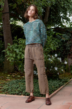 Livia Painted Cotton Crew Sweater