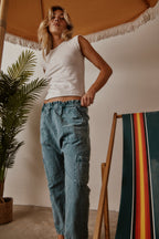 Shailey Paperbag Waist Linen Cotton Pant