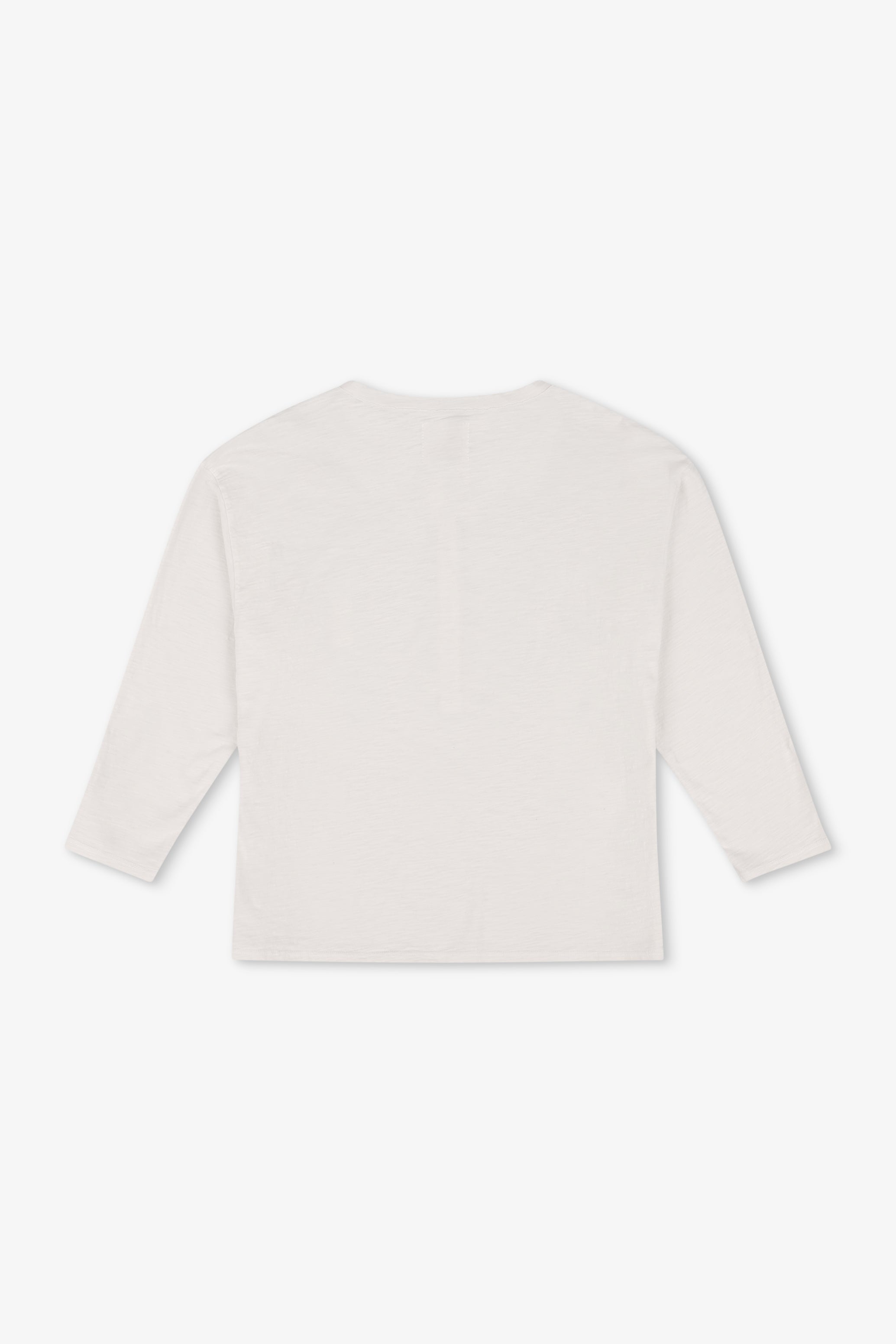 Hazel Boxy Slub Jersey Henley