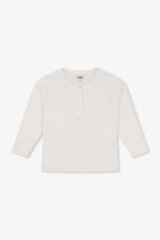 Hazel Boxy Slub Jersey Henley