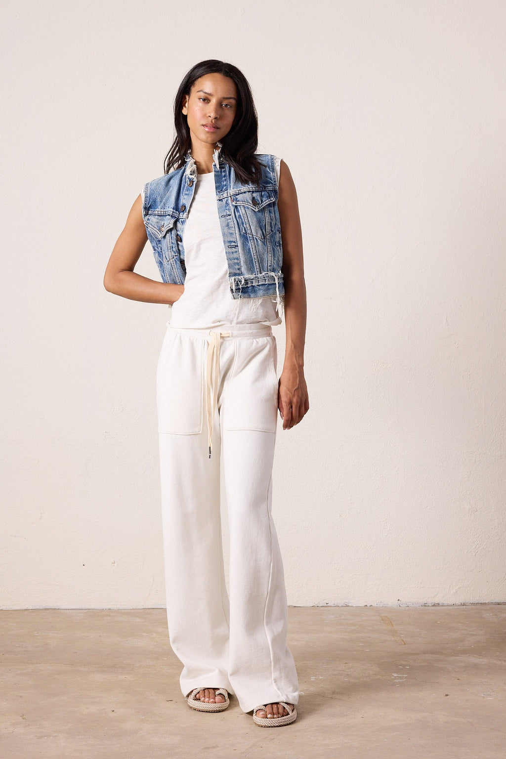 Franky Wide Leg Loop Terry Sweatpant