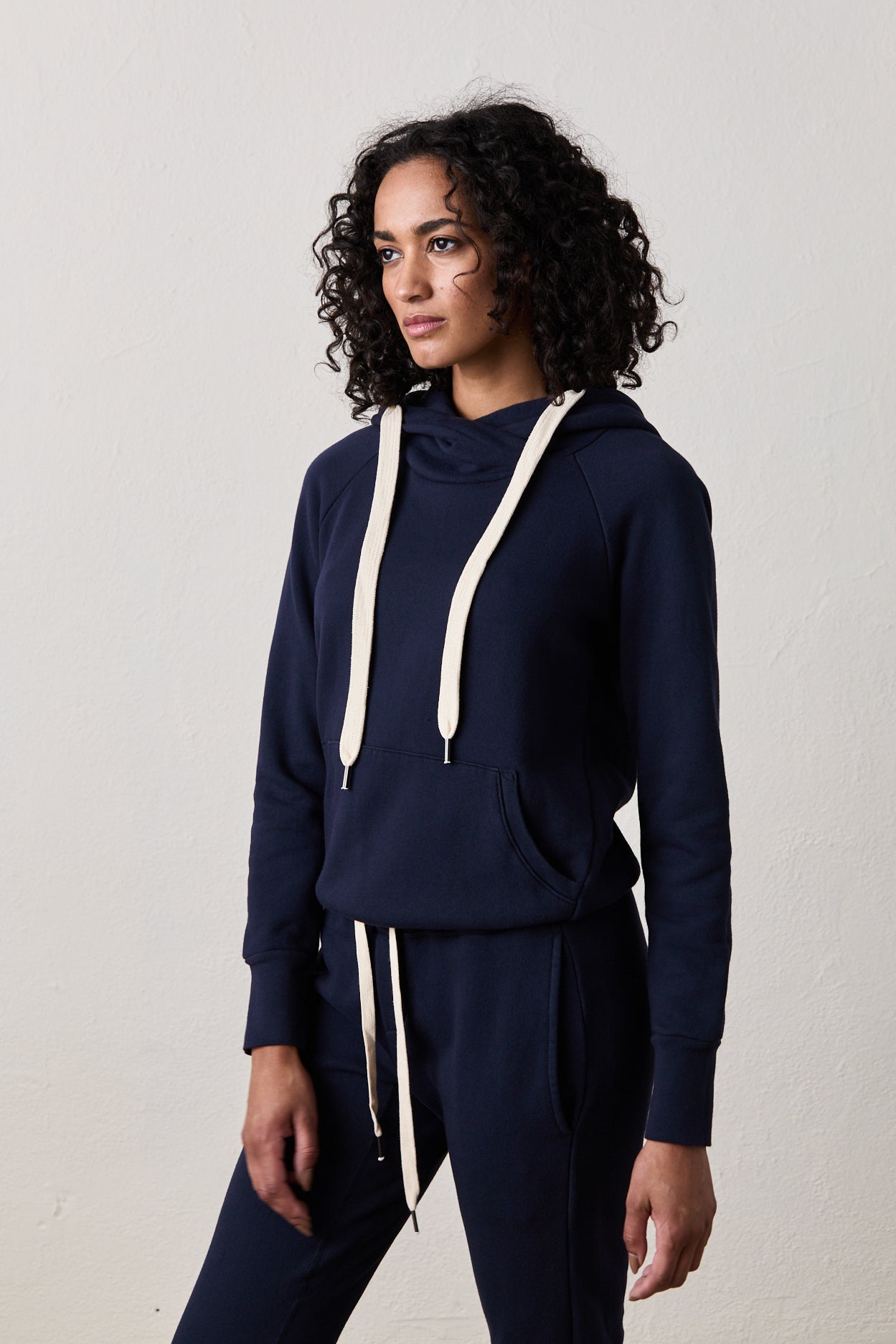 Lisse Fitted Loop Terry Hoodie