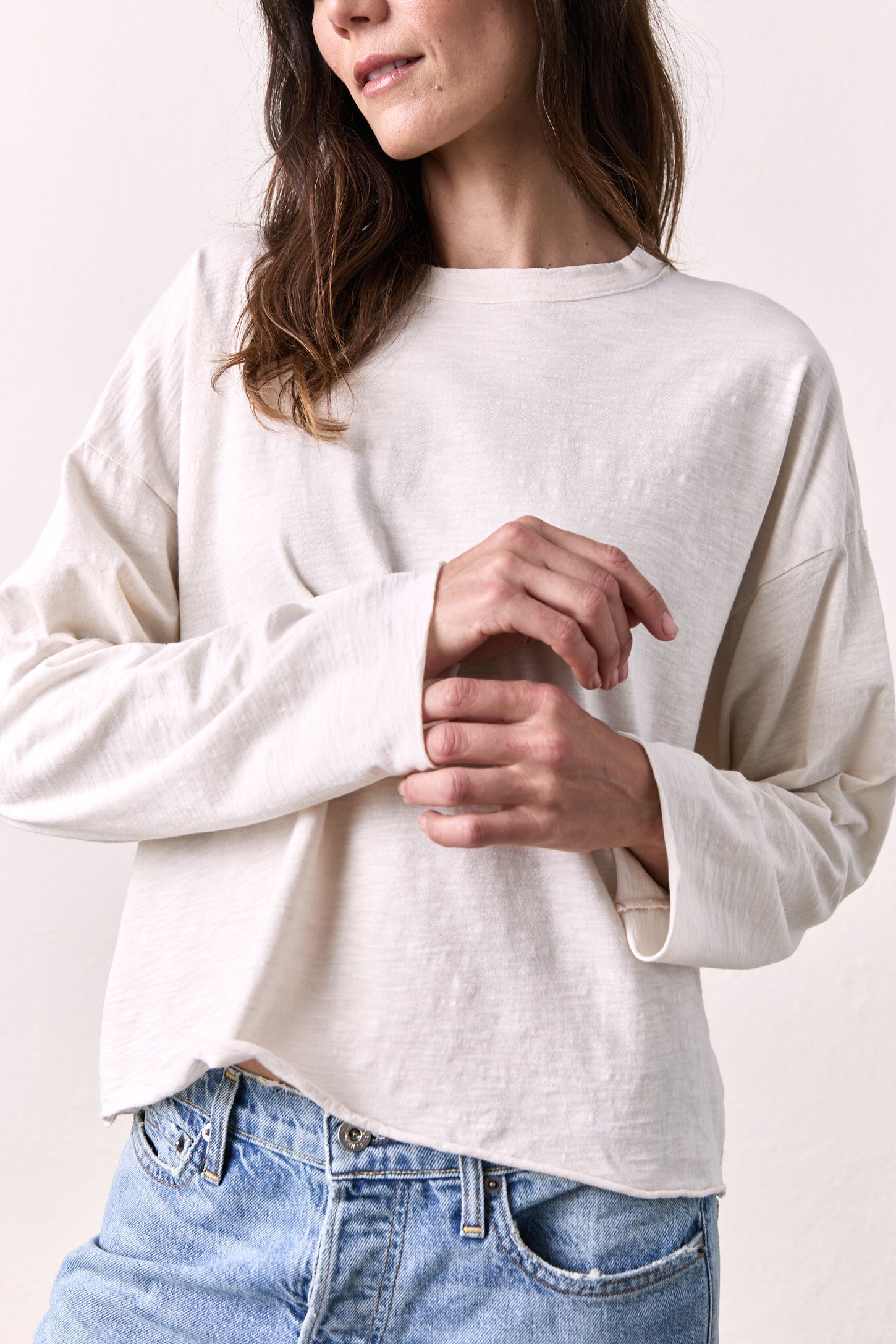 LOFFLER SLUB JERSEY BOXY TEE