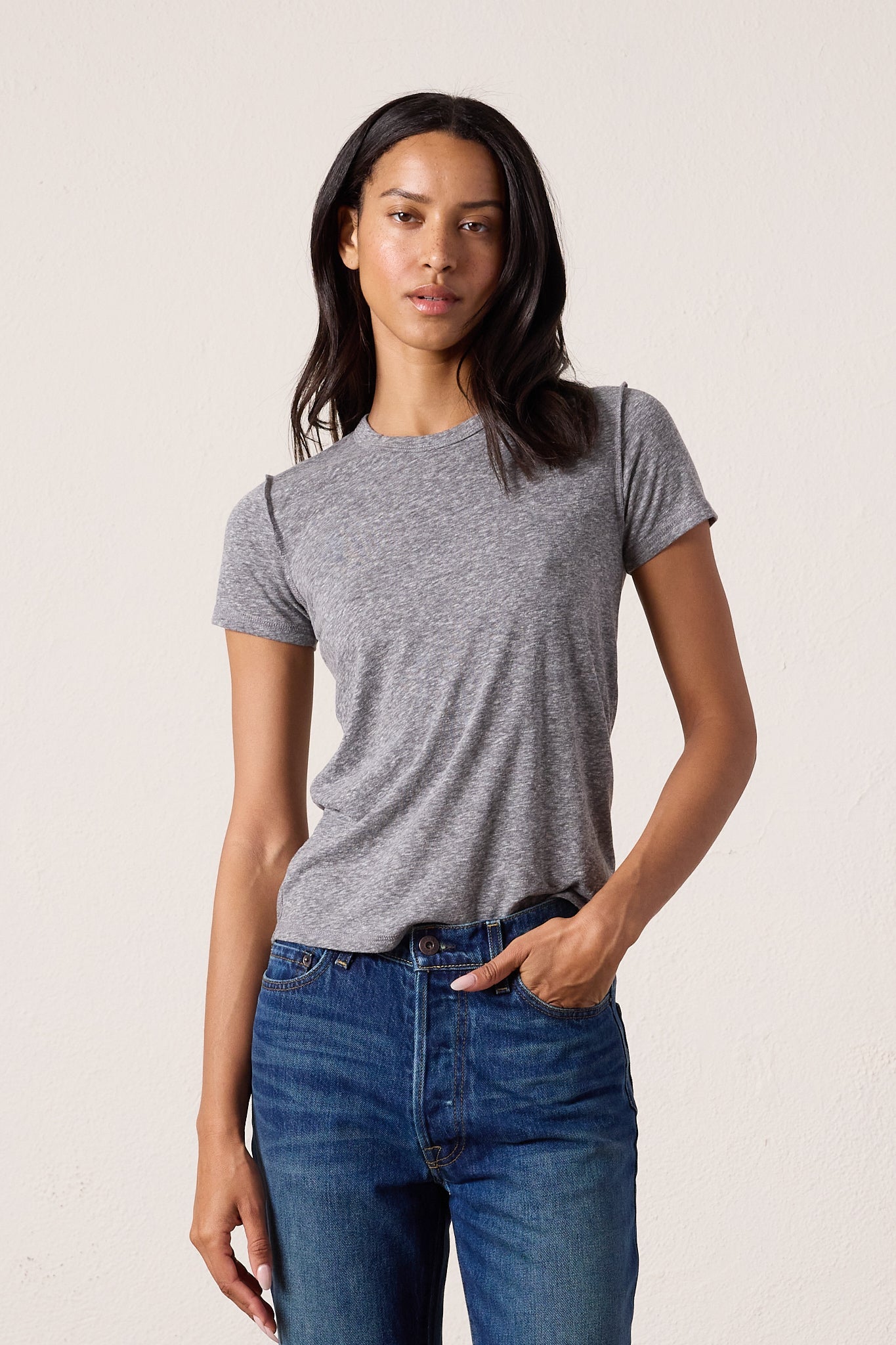 Alessi Shrunken Melange Jersey Tee