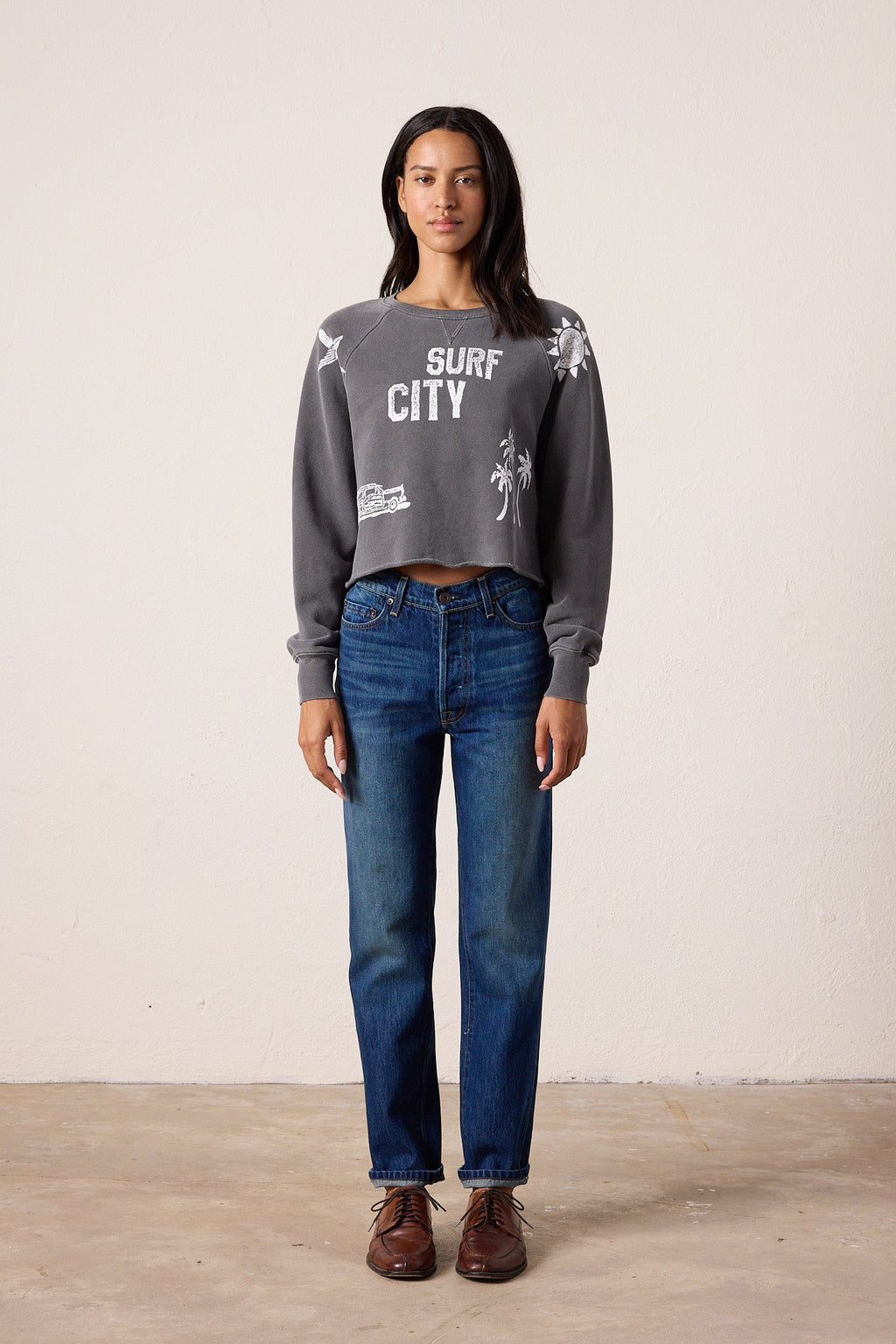 Marco Crop Loop Terry Surf City Sweatshirt