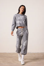 Marco Crop Melange Terry Surf City Sweatshirt