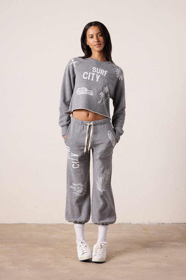 Shane Billow Melange Terry Surf City Sweatpant Main Image