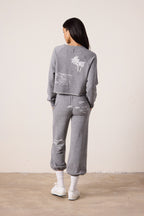 Marco Crop Melange Terry Surf City Sweatshirt