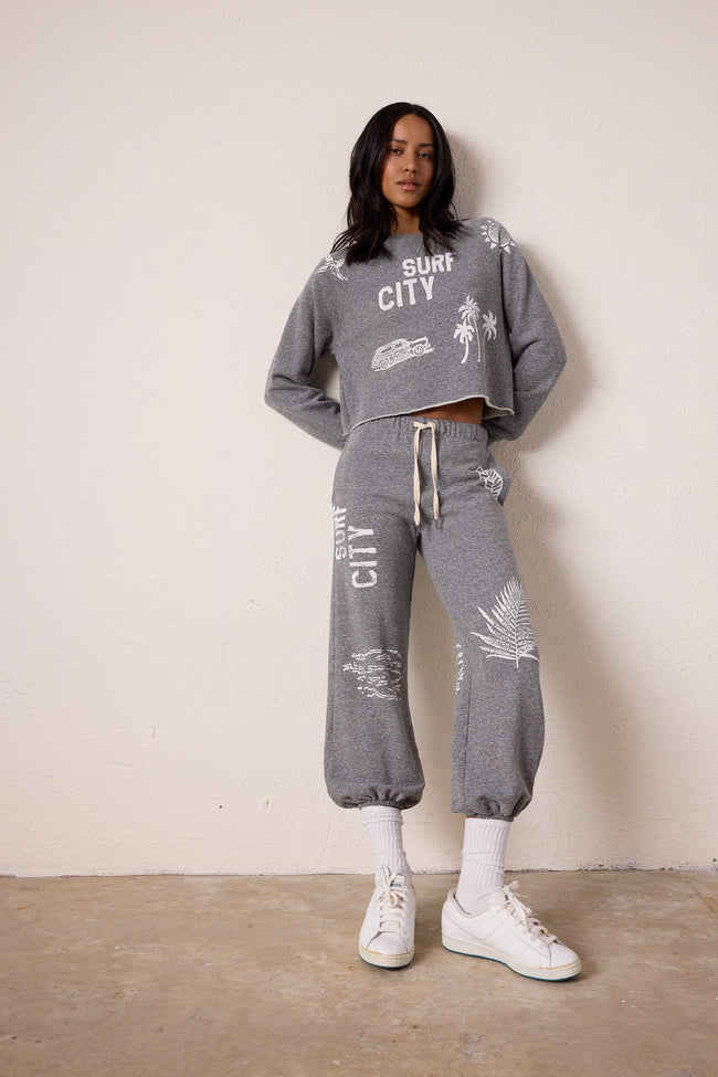 Shane Billow Melange Terry Surf City Sweatpant Hover Image