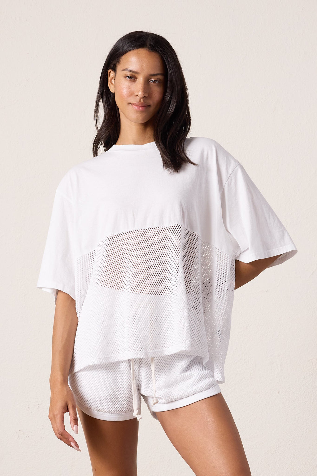 Ryan Oversized Mesh Jersey Tee
