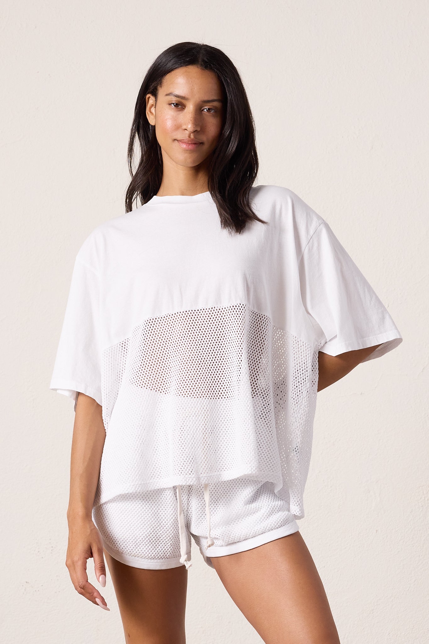 Ryan Oversized Mesh Jersey Tee