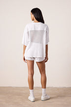 Ryan Oversized Mesh Jersey Tee