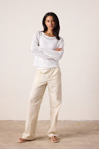 Elias Wide Leg Mineral Print Baker Pant