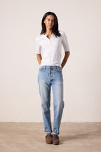 Owen Mid Rise Slim Straight Jean