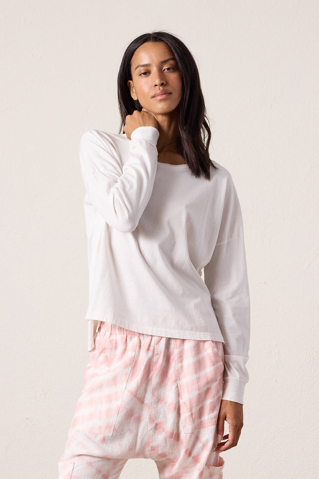 Abby Loose Fit Fine Jersey Tee Hover Image