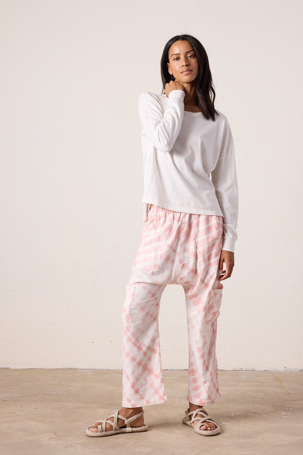 Shailey Paperbag Waist Linen Viscose Pant